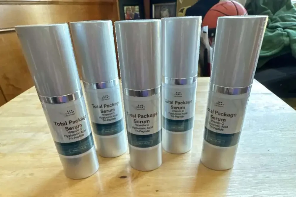 Sun Coast Sciences Total Package Serum 1 oz Vitamin C Peptide LOT OF 5 NEW 2027